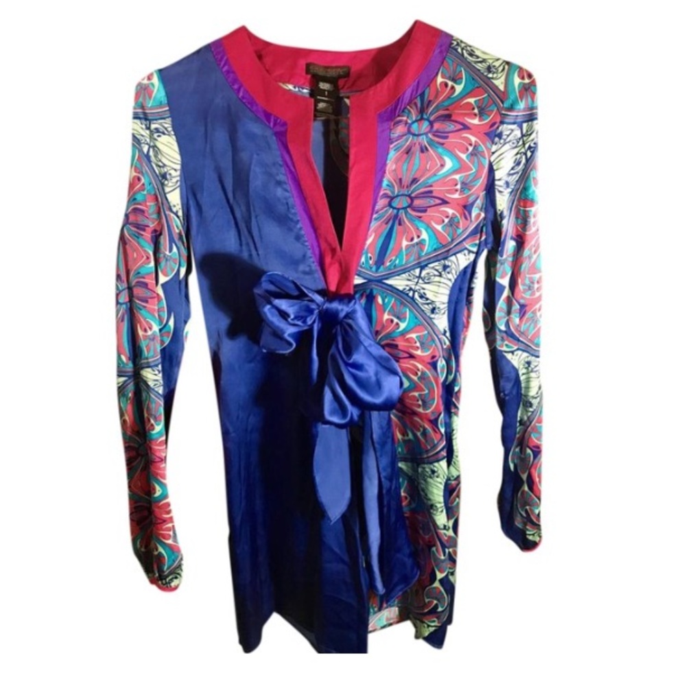 EUC ❗️Custo Barcelona Silk Tunic Dress